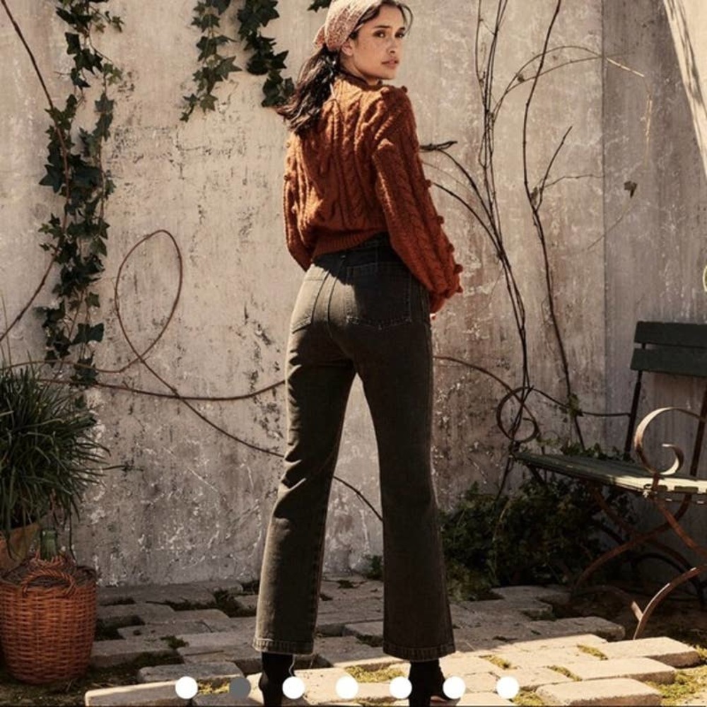 Doen Maritime Washed Black Sailor High Waist Jeans